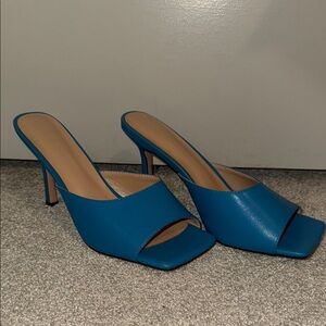 Elegant Blue Women's Heels